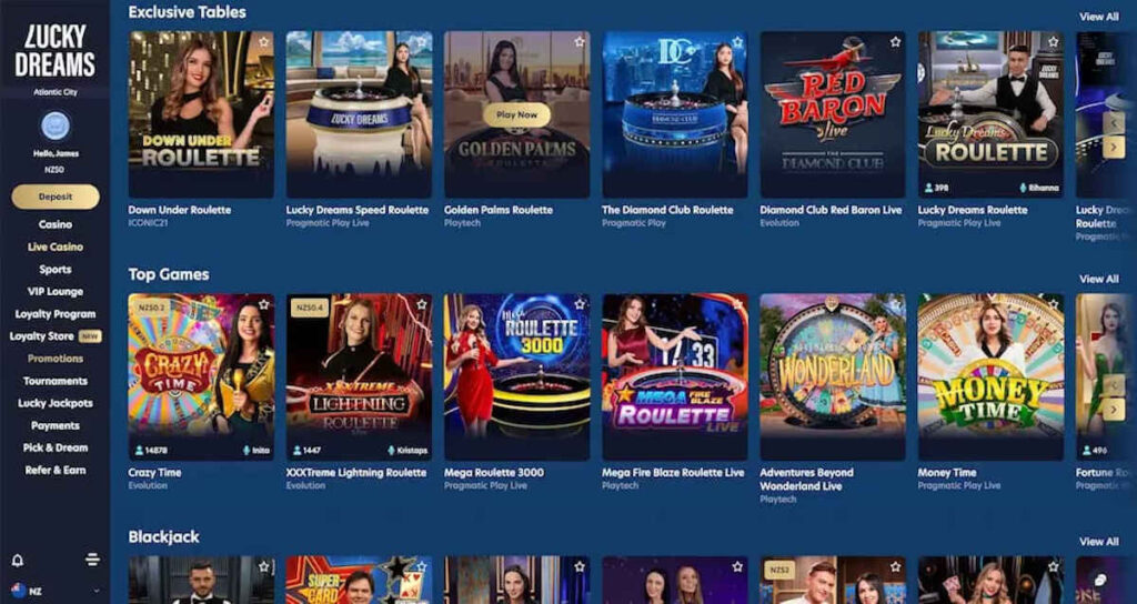 Lucky Dreams banner casino