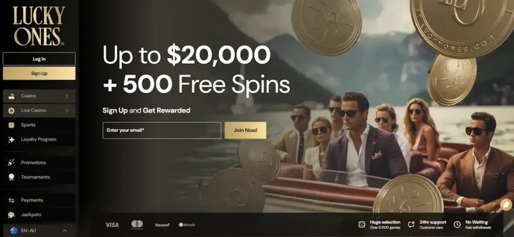 LuckyOnes casino banner