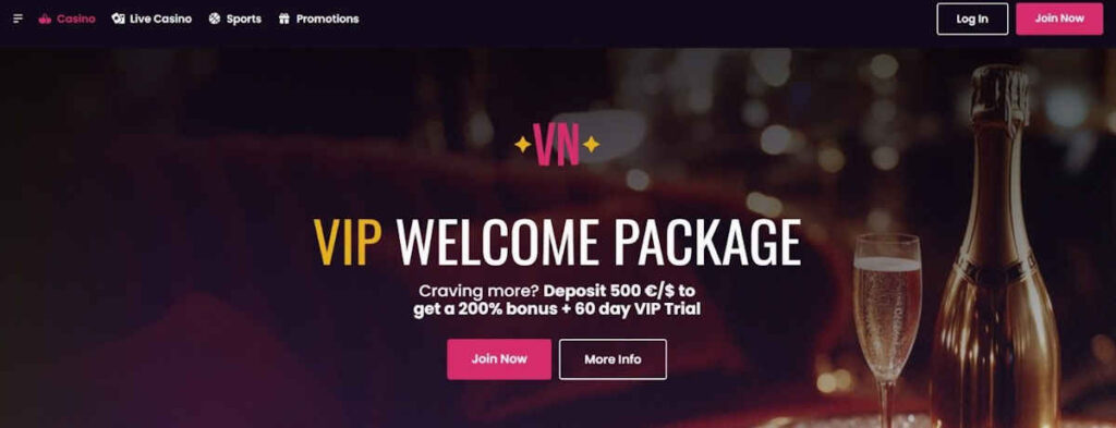 vegasnow casino banner